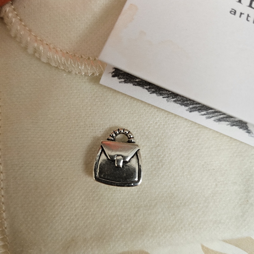 Silver Bag Charm Retierd Comes With Bag,tissue Paper ,box And Pouch